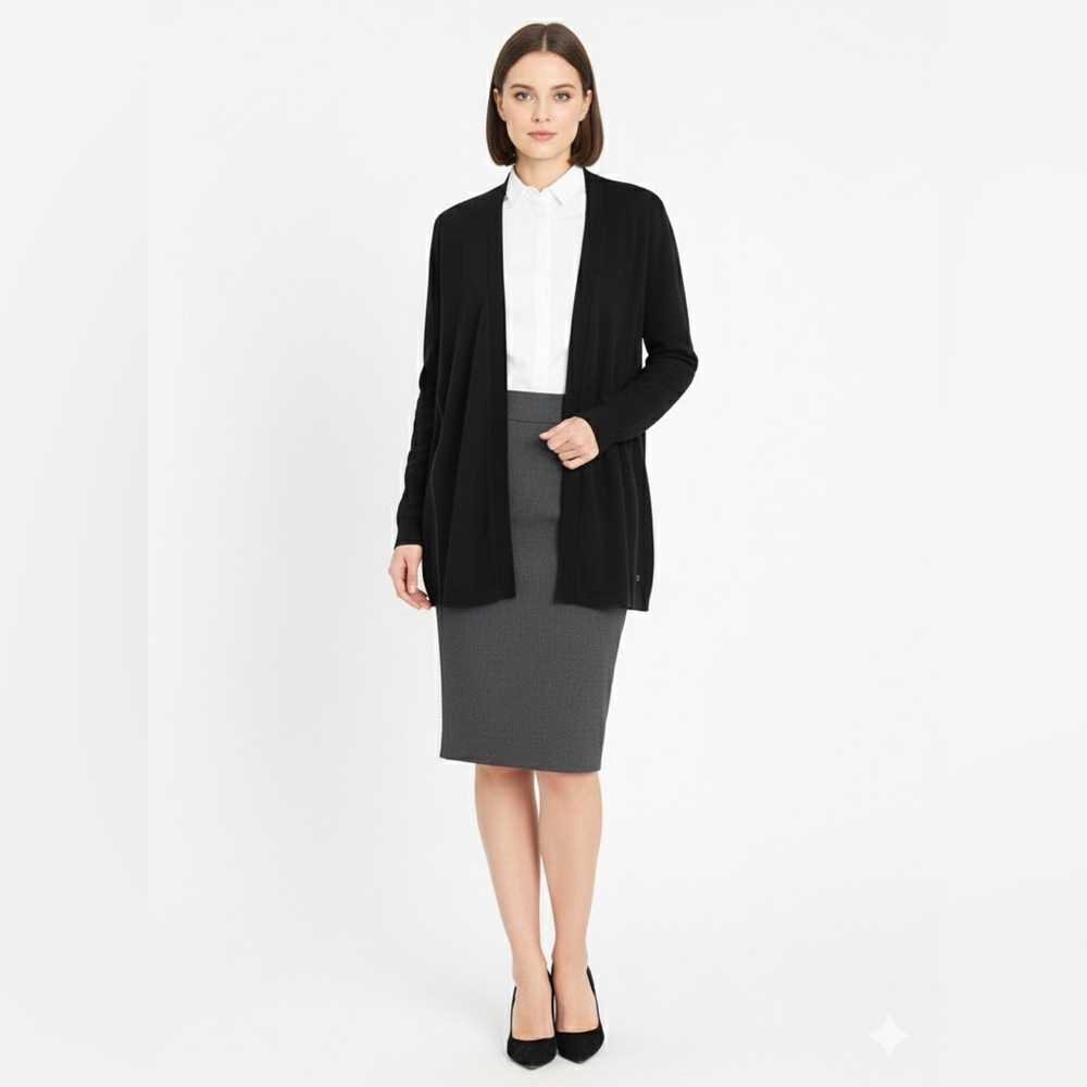 Escada Silk Cashmere Open Cardigan Size‎ 46 USXL